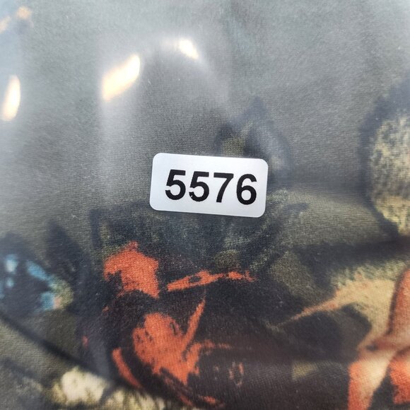 Women's Reborn J Green & Multicolor Floral Midi Dress 3/4 Sleeve Size M - Picture 9 of 9